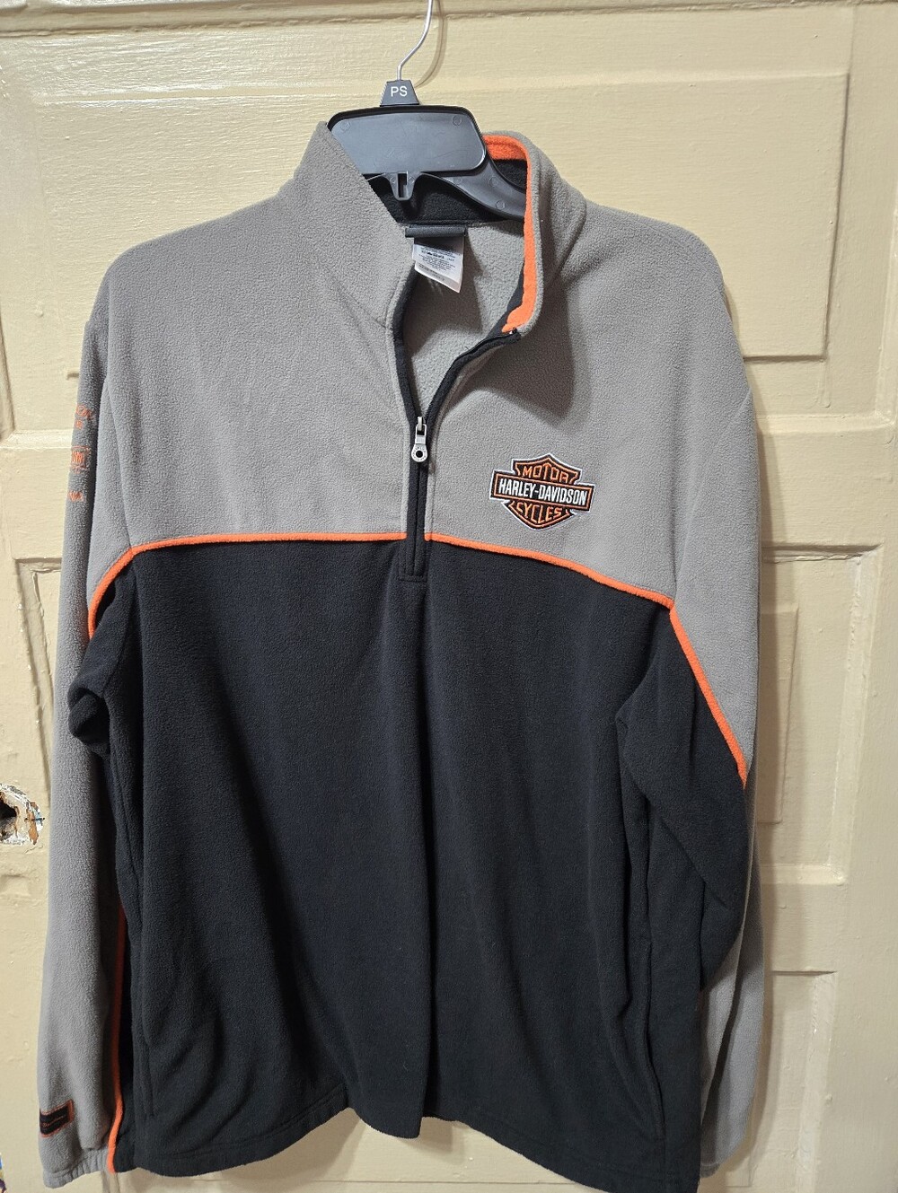 Harley-Davidson Charlotte, NC Fleece Quarter Zip Pullover EUC Size: Large